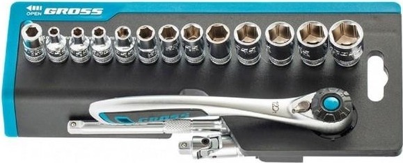 Набор головок 1/4" GROSS 36 предметов 14142 14142