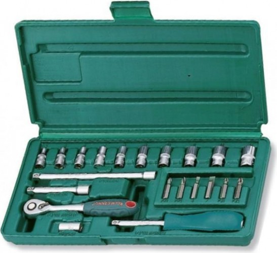 Набор головок 1/4" JONNESWAY S04H2721S 1/4"DR, 4-13 мм, 21 предмет 047533