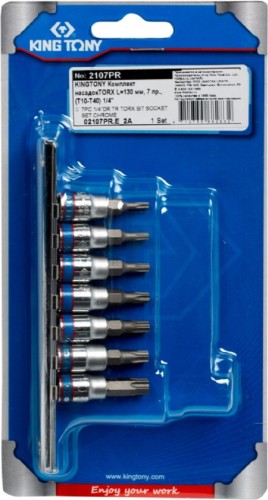 Набор головок 1/4" KING TONY 2107PR 1/4", 7 предметов