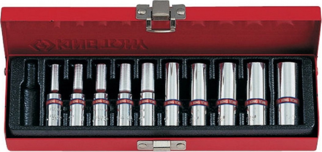 Набор головок 1/4" KING TONY 2510SR 1/4", 10 предметов