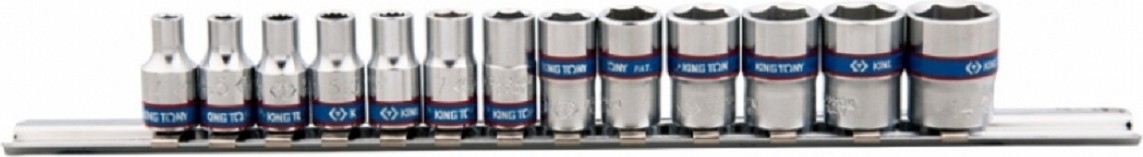 Набор головок 1/4" KING TONY 2513MR 1/4", 13 предметов