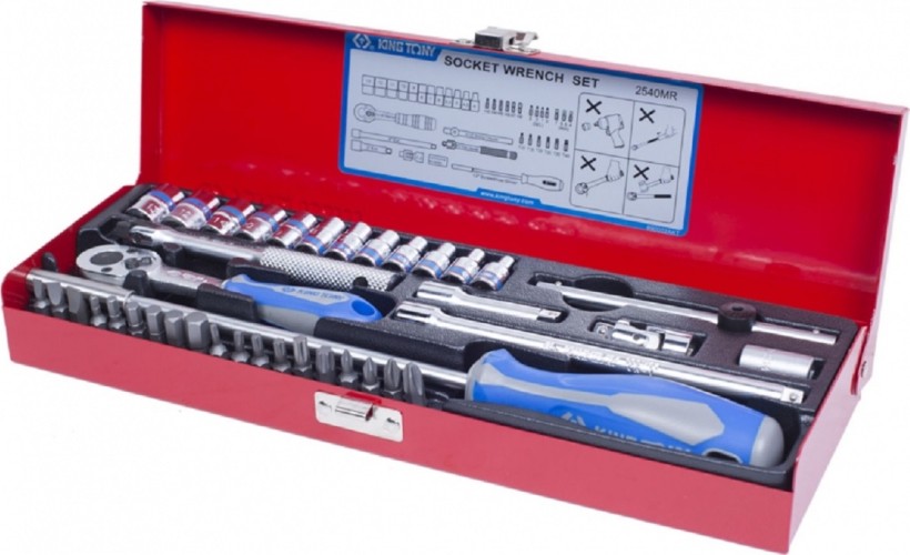 Набор головок 1/4" KING TONY 2540MR 1/4", 40 предметов