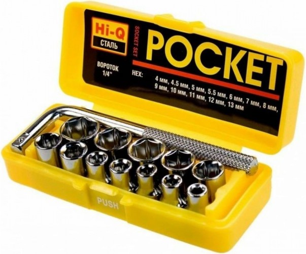 Набор головок 1/4" STAYER POCKET 13 master в пласт боксе, 13 предметов 2-26089-H13 - изображение 2