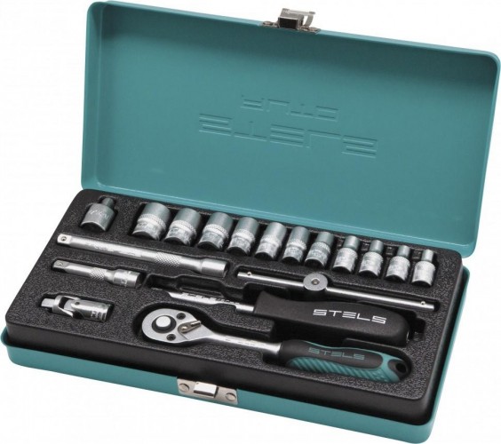 Набор головок 1/4" STELS 18 предметов 13573 13573