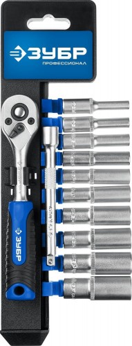 Набор головок 1/4" ЗУБР Профессионал ТМ-12У 12 пред. 27651-H12