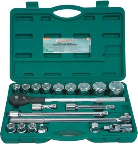 Набор головок 3/4" JONNESWAY S04H6321S (S04H6121S) 3/4"DR, 19-50 мм, 21 предмет 047742