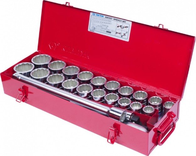 Набор головок 3/4" KING TONY 6224CR 3/4", 24 предмета