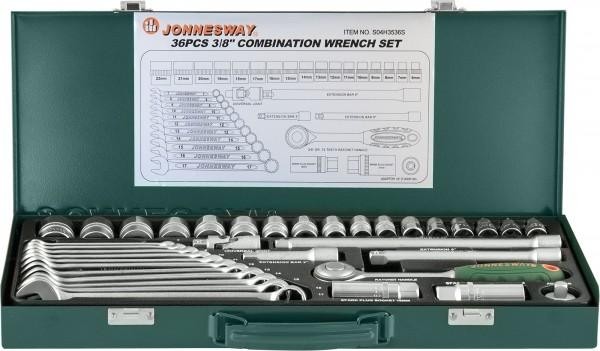 Набор головок 3/8" JONNESWAY S04H3536S 3/8"DR, 36 предметов 047394