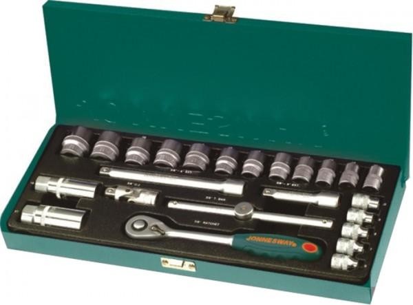 Набор головок 3/8" JONNESWAY S04H3125S 3/8"DR, 6-22 мм, 25 предметов 047202
