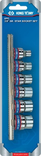 Набор головок 3/8" KING TONY 3106PR 3/8", 6 предметов