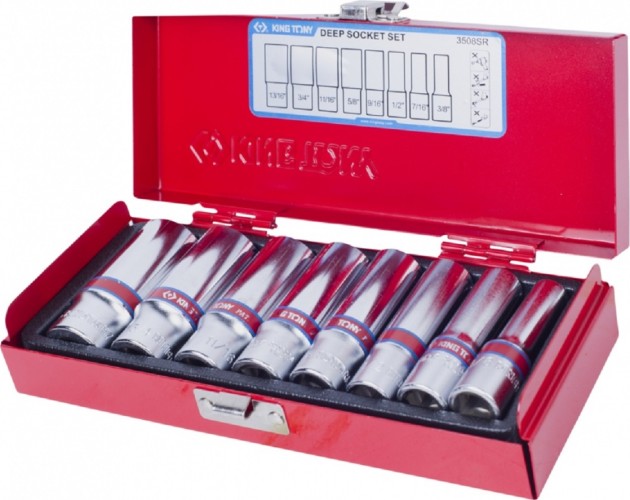 Набор головок 3/8" KING TONY 3508SR 3/8", 8 предметов