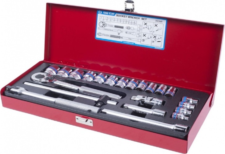 Набор головок 3/8" KING TONY 3523МR 3/8", 22 предмета 3523MR