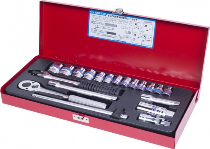 Набор головок 3/8" KING TONY 3520МR02 3/8", 20 предметов 3520MR02