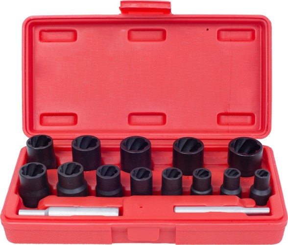 Набор головок для поврежденных гаек и болтов МАСТАК 109-30015C 3/8" и 1/2", 8-21 мм, 15 предметов - изображение 2
