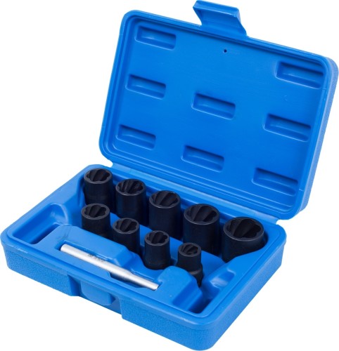 Набор головок для поврежденных гаек и болтов МАСТАК 109-30010C  3/8", 10-19 мм, 10 предметов 109-30010C