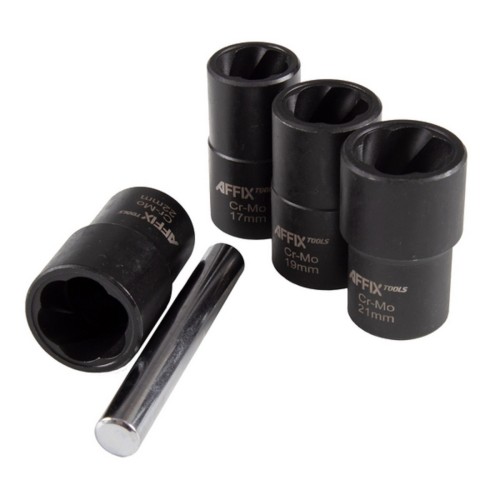 Набор головок для поврежденных гаек и болтов AFFIX AF10930005C  17-22 мм, 5 предметов - изображение 3