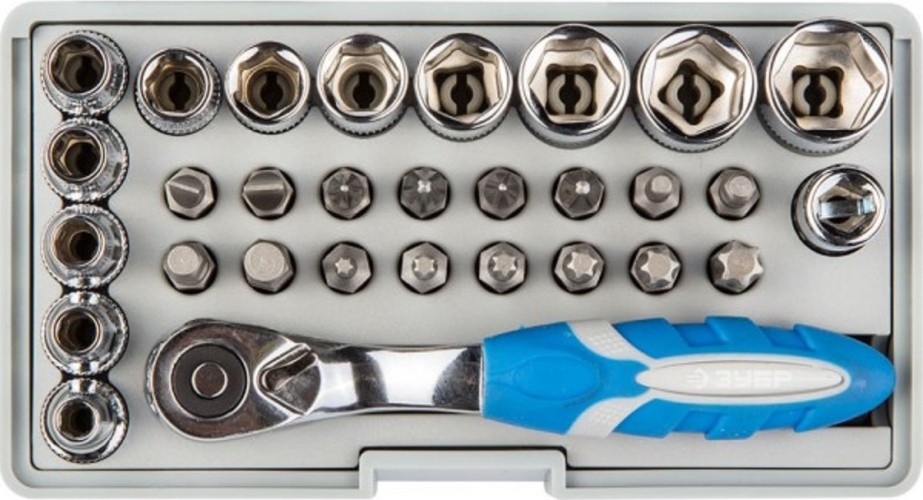 Набор головок и бит ЗУБР ЭКСПЕРТ 26054-H31