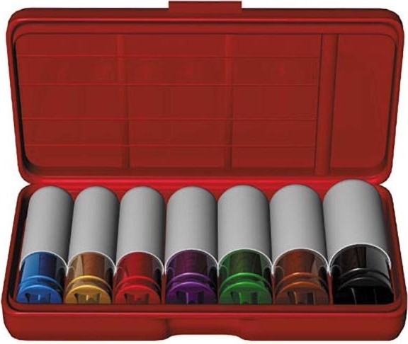 Набор головок СОРОКИН 1.707 для гайковерта 7шт, 1/2" 17-27 мм