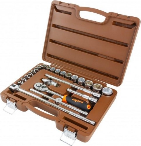 Набор головок торцевых с аксессуарами OMBRA 1/2" DR 8-32 мм, 24 предмета 911224