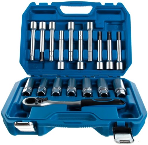 Набор инструмента AV Steel AV-922058 для разбора стоек с проходной трещоткой, 18 предм. - изображение 3