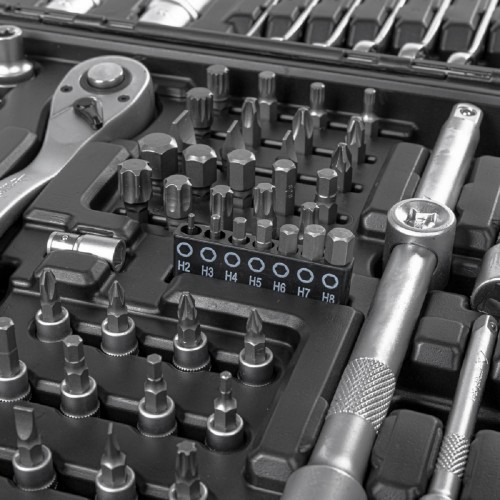 Набор инструментов ARNEZI R0900130 1/4"DR, 1/2"DR, 130 пр - изображение 4