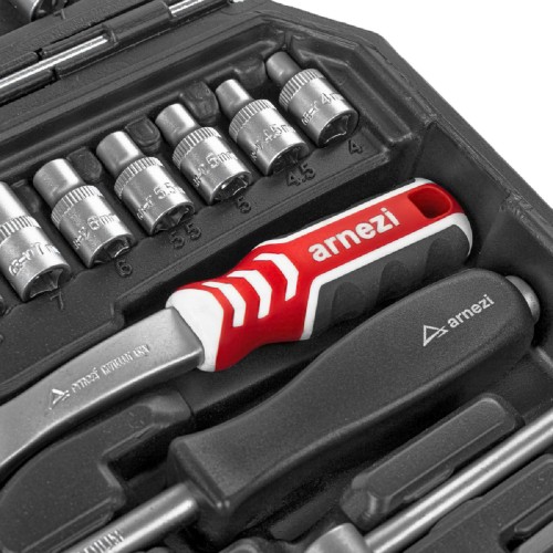 Набор инструментов ARNEZI R0900053 1/4"DR, 53 пр - изображение 5