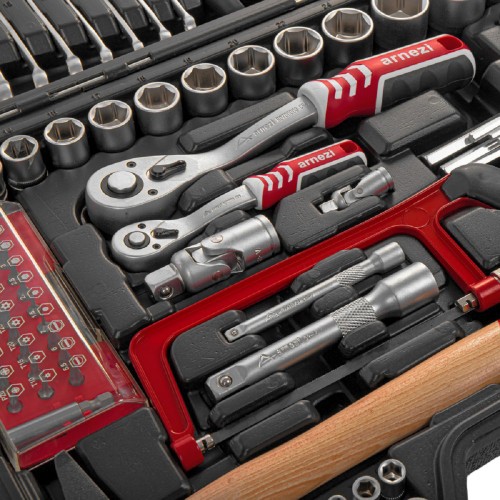 Набор инструментов ARNEZI R0900101 1/4"DR, 1/2"DR, 101 пр - изображение 4