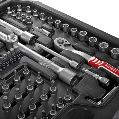 Набор инструментов ARNEZI R0900130 1/4"DR, 1/2"DR, 130 пр - изображение 5
