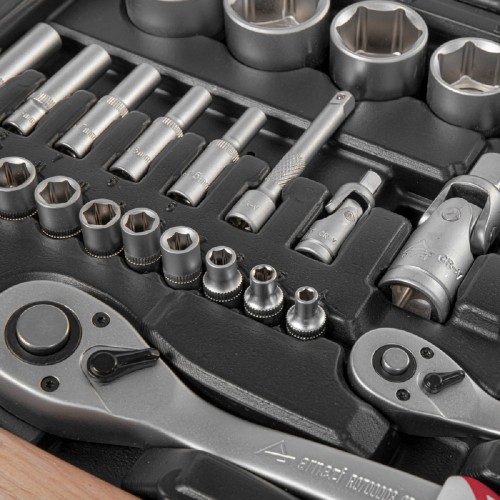 Набор инструментов ARNEZI R0900072 1/4"DR, 1/2"DR, 72 пр - изображение 5