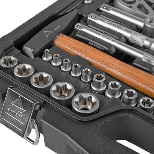 Набор инструментов ARNEZI R0900131 1/4"DR, 1/2"DR, 3/8"DR, 131 пр - изображение 5