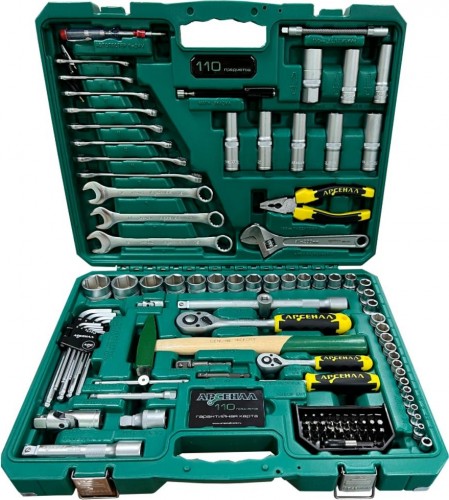 Набор инструментов АРСЕНАЛ 110 предметов АА-С1412К110 8145100 - изображение 2