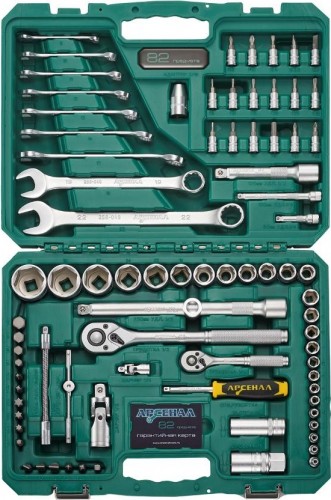 Набор инструментов АРСЕНАЛ AUTO 82 предмета NEW АА-С1412К82 8144600 - изображение 2
