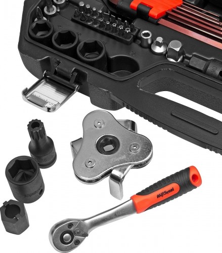 Набор инструментов AV Steel 127 предметов 1/4",3/8",1/2" AV-011127 AV-011127 - изображение 3