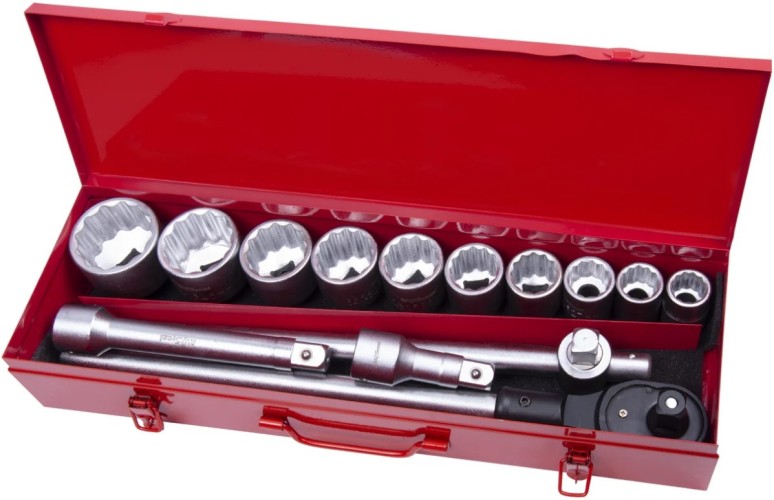 Набор инструментов AV Steel AV-531115 3/4", 15 предметов