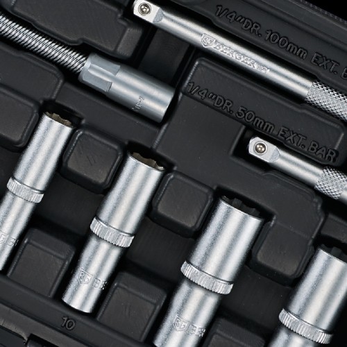 Набор инструментов BERGER BG049-14 универсальный 1/4" 49 пр. - изображение 3