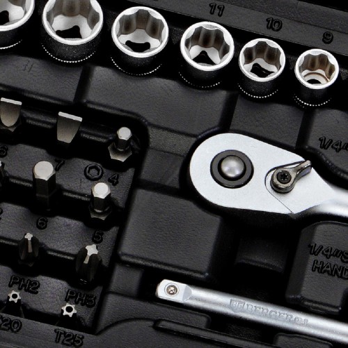 Набор инструментов BERGER BG043-14 универсальный 1/4" 43 пр. - изображение 4