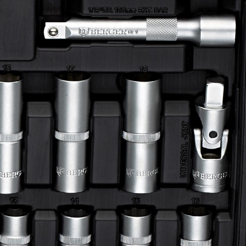 Набор инструментов BERGER BG050-12 универсальный 1/2" 50 пр. - изображение 3