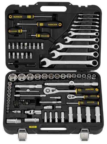 Набор инструментов BERGER BG095-1214 универсальный 1/2" -1/4" 95 пр.