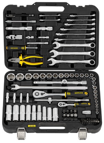 Набор инструментов BERGER BG099-1214 универсальный 1/2" 99 пр.