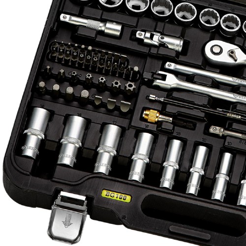 Набор инструментов BERGER BG100-3814 универсальный 3/8” 100 пр. - изображение 2