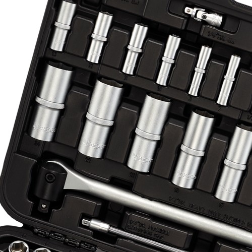Набор инструментов BERGER BG135-1214 универсальный 1/2" -1/4" 135 пр. - изображение 2
