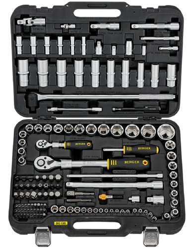 Набор инструментов BERGER BG135-1214 универсальный 1/2" -1/4" 135 пр.