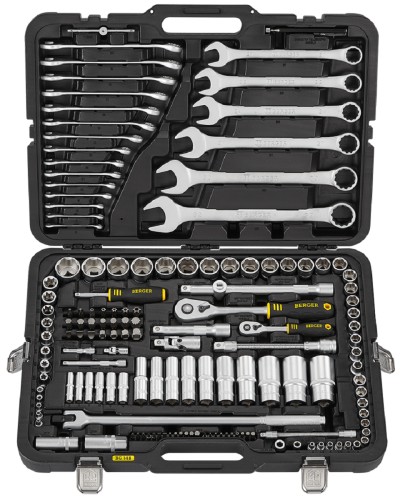 Набор инструментов BERGER BG148-1214 универсальный 1/2" -1/4" 148 пр.