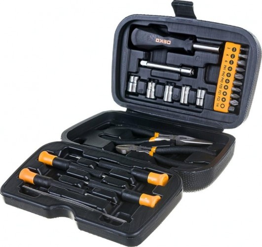 Набор инструментов DEKO DKMT25 для дома (25 предметов) в чемодане 065-0309