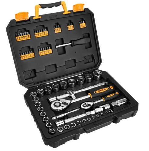 Набор инструментов DEKO DKMT72-1 для авто в кейсе, 72 пр. 083-2007