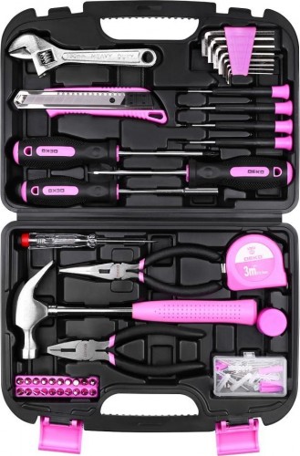 Набор инструментов DEKO TZ100 PINK для дома (100шт.) 065-0340 - изображение 2