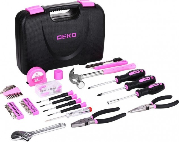Набор инструментов DEKO TZ100 PINK для дома (100шт.) 065-0340