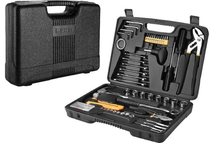 Набор инструментов DEKO TZ51 для дома и авто в чемодане 51 предм. 065-0730 - изображение 2