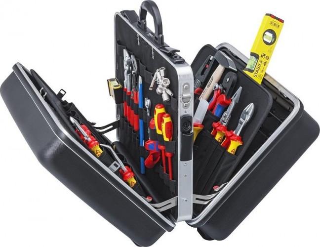 Набор инструментов для электромонтажа KNIPEX "BIG Twin" Elektro 63 предмета 002140 KN-002140