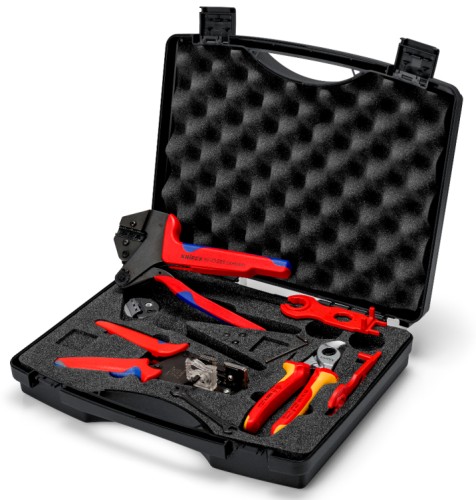 Набор инструментов для фотогальваники KNIPEX KN-979104V02 в кейсе, 7 предметов